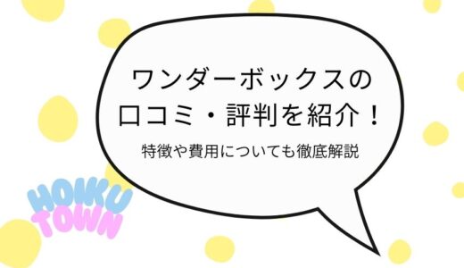 ワンダーボックスの口コミ・評判を紹介！特徴や費用についても徹底解説